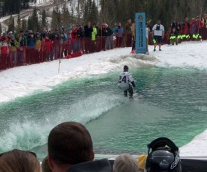 Pond Skimming at the Whitefish Mountain Resort is an end-of-ski-season highlight. This year it takes place on April 6, 2013.